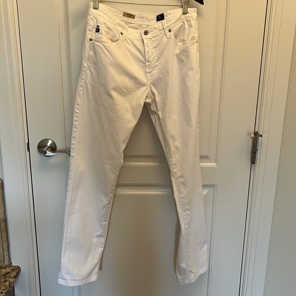 AG Adriano Goldschmied Pants The Graduate Tailored Leg Cotton White